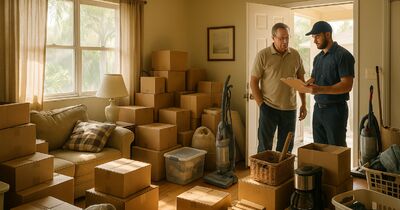 Hoarder house cleanout when the tenant is still inside the rental