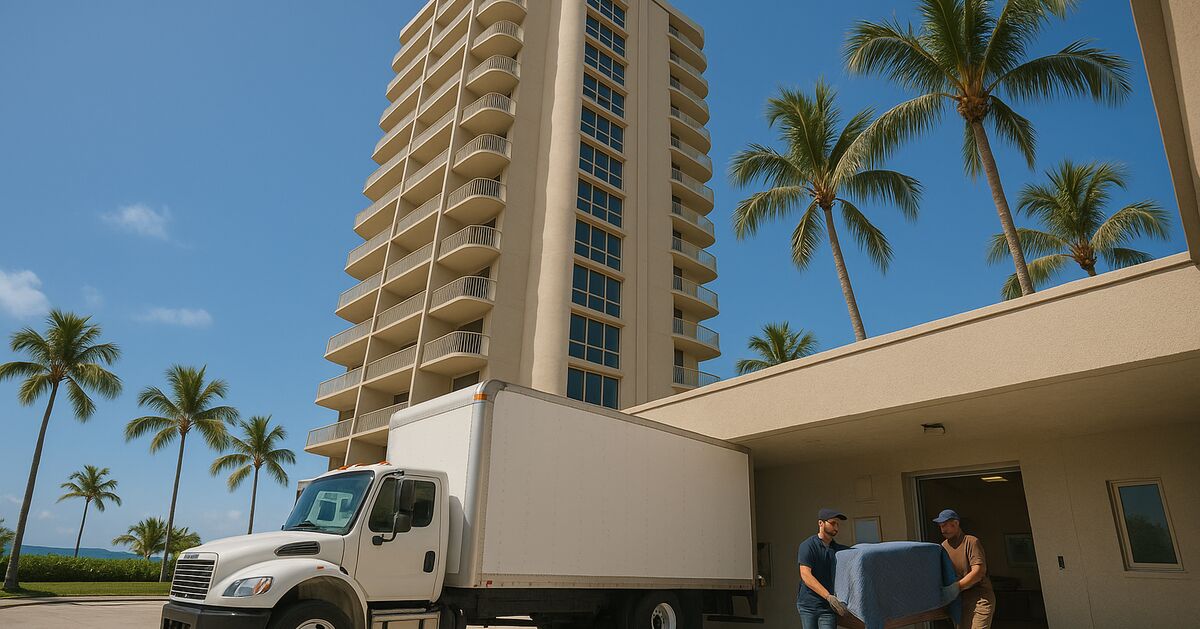 Longboat Key high-rise cleanout: elevator rules, loading dock windows, and why it costs more