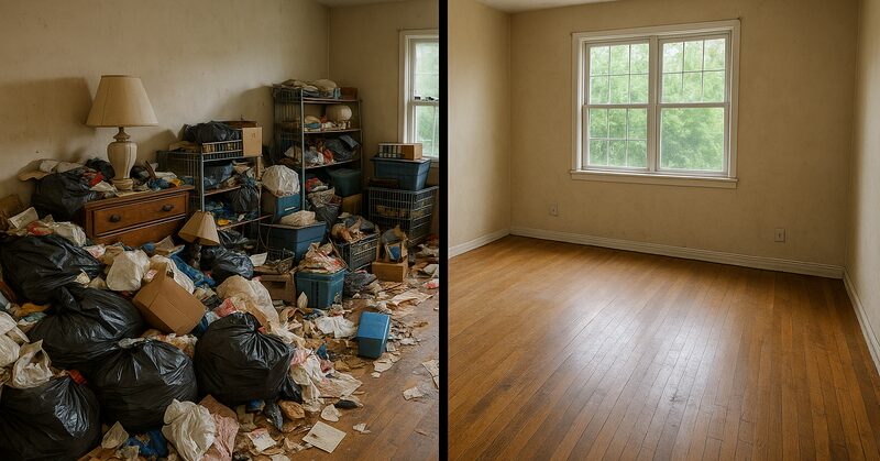 Junk hauling, estate cleanout and hoarder house cleanout - quality work